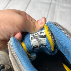 Hi-Tec Alchemy Lite Mid Waterproof Gray Blue Yellow Outdoor Hiking Boots US 7.5 thumbnail 10