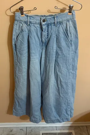 Anthropologie Pilcro Wide Leg Cropped Jeans thumbnail 1