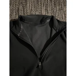 Alo Yoga Rapid Pullover Half Zip Compression Long Sleeve Black thumbnail 3