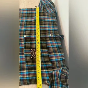 Savage X Fenty TIED UP TARTAN PJ RAW HEM SLEEP SHIRT Streetwear Comfy Medium thumbnail 6