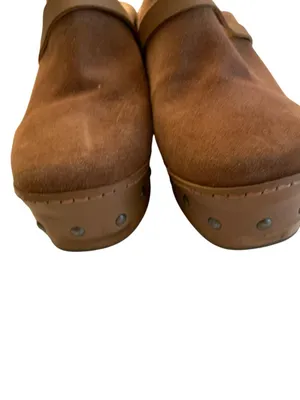 Free People studded wooden Calabasas clog women's size 39.5 US 9.5 thumbnail 8