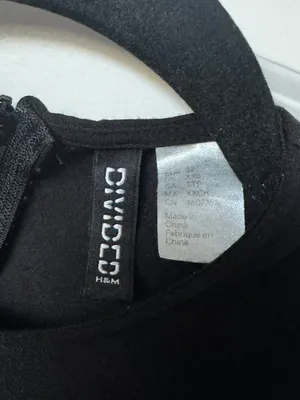 H&M Divided Black Long Sleeved Crop Top thumbnail 4