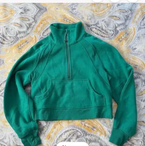 Cascadia green Lululemon funnel neck scuba thumbnail 5