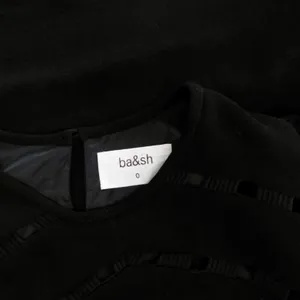 BA&SH Black Corus Top Blouse Cutout Details Solid Cut-Outs Bash Size 0 US Size 4 thumbnail 11