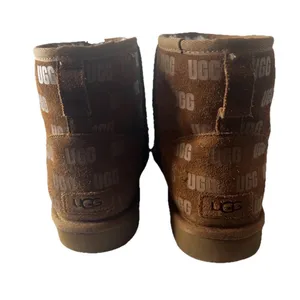 UGG Chestnut Suede Ankle Boots Women size 10 logo print thumbnail 4