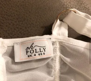 Oh Polly Mesh White Mini Dress thumbnail 5