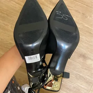 Aldo Elegant Black Lace-Up Heels thumbnail 4