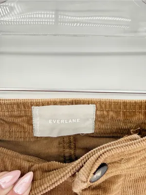 Everlane Corduroy Straight Leg Pants Women's 8 Tan Quiet Luxury thumbnail 7