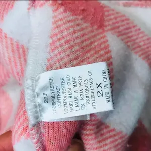 Plus Size Gingham Boutique Sherpa jacket sz 2X White thumbnail 8