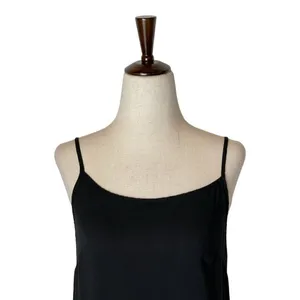 Comptoir Des Cotonniers Black Scoop Neck Mini Slip Dress Size 4‎ thumbnail 3
