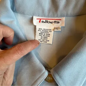 Y2K Talbots Vintage Unlined Coat Large Lightweight thumbnail 2