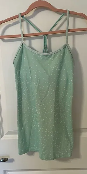 Lululemon Mint Dotted Power Y Tank thumbnail 1
