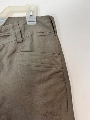 Sandro Gray Linen Blend Straight Leg Trousers Women's Size 8P Petite Lightweight thumbnail 5