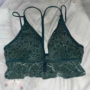 PINK Velvet Bralette thumbnail 1