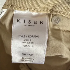 Risen Jeans High Rise Fringe Cropped Wide Leg Jeans thumbnail 12