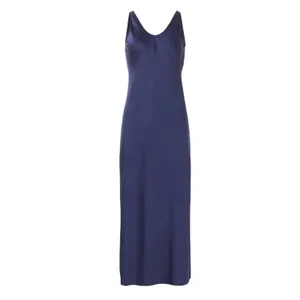 Nic+Zoe Blue Slip Midi Dress XS Tank Bias Cut Cocktail Minimalist Designer $158 thumbnail 3