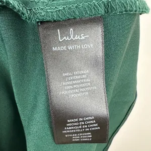 Lulus Captivating Presence Forest Green Satin Cowl Back Maxi Dress Formal M NWT thumbnail 7