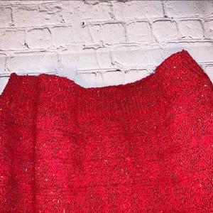 Vintage Red Confetti Wool‎ Blend Sweater Large Chunky Knit Cozy Cottagecore thumbnail 5