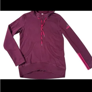 Women’s Adidas maroon pullover hoodie sweatshirt thumbnail 2