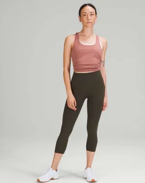 Lululemon All the Right Places High- Rise Crop 23" Dark Olive 6 thumbnail 7