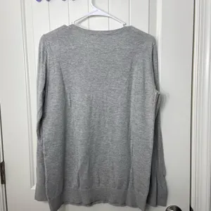 EUC Motherhood women’s gray argyle maternity scoop neck soft knit‎ sweater large thumbnail 5
