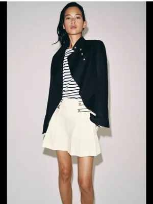 Zara women denim Bermuda shorts thumbnail 2