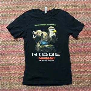 KAWASAKI RIDGE OFF ROAD EAGLE BEAR PROMO TEE limited Black thumbnail 1