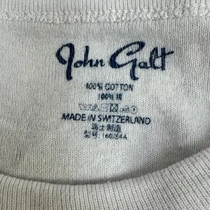 John Galt Brandy Melville White Ribbed 28 Graphic Baby Tee Short Sleeve‎ Small thumbnail 4