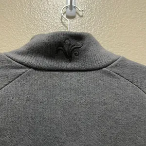 REI Sweater Heather Gray Shawl Collar Long Sleeve Pullover Fleece Sz M thumbnail 4