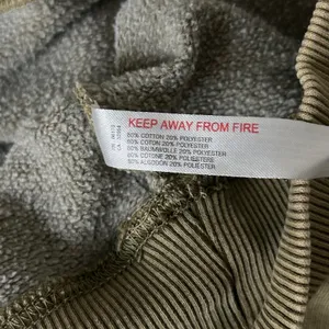 Free People Movement Olive Green V-Neck Cropped Sweatshirt Pullover Size XS thumbnail 7