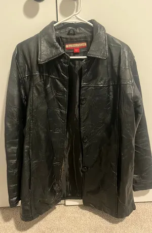 Leather jacket Black thumbnail 1