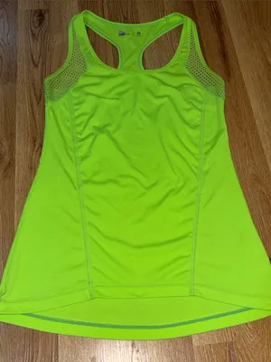 Xersion Women's Lime Green Racerback Active Tank Top thumbnail 1