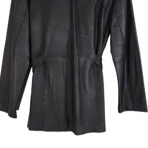 Vintage Monte Carlo Y2k 90s Leather Jacket in Black Size Large thumbnail 7