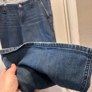 Gap 1969 Boyfriend Flare Robertson Trouser Jeans Dark Wash Blue Womens Sz 32/14‎ thumbnail 4
