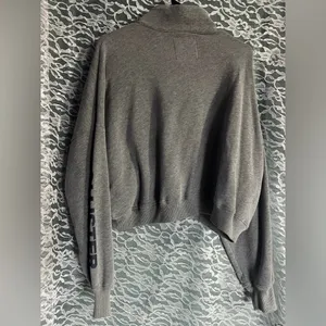 Hollister Cropped Turtle Neck Half Zip Sweater Women’s size Large thumbnail 7