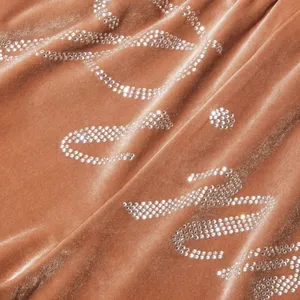Pink Velour‎ Shine Logo Wide-Leg Pants thumbnail 3