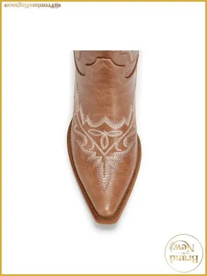 Brand New Still in box! Women's Tan Embroidered Western Heeled Boots thumbnail 4