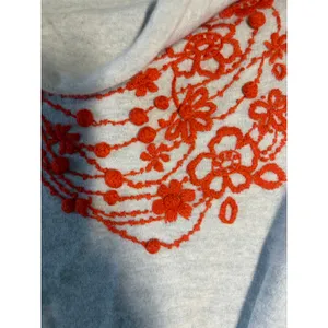 Anthropologie Moth Merino Wool Angora Sweater Boho Sz M thumbnail 3