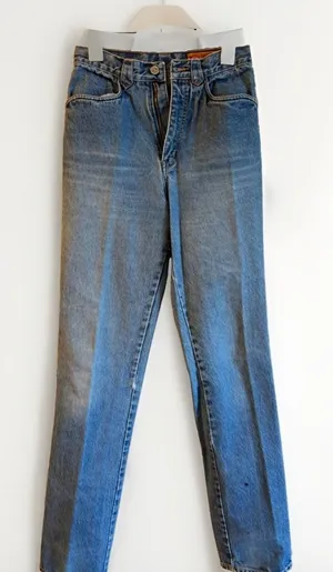 Vintage Lawman Straight Leg Jeans Women's 7 HIgh Rise Blue Western Cowgirl thumbnail 1