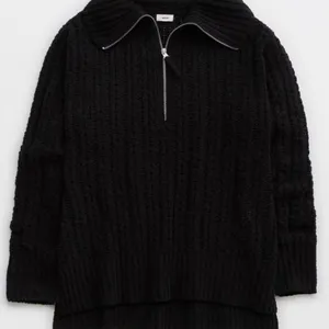 Aerie Cable Car Quarter Zip Sweater thumbnail 3
