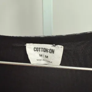 Cotton On Y2K baby Tee‎ cropped Mesh Button Up Crop Top Gray size M thumbnail 4