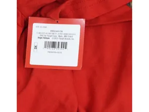 NWT Wondershop Cabin Crew Short Sleeve Holiday Pajama Shirt 94690402 Red 3X thumbnail 6