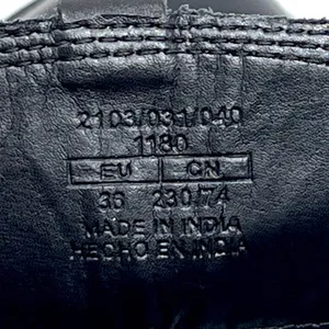 Zara Chelsea Black Leather Inside Zip Platform Lug Sole Ankle Boots EU 36 (US 6) thumbnail 5
