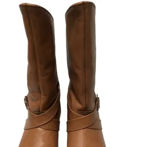 Vintage Frye tan leather pull‎ on riding boots 9 thumbnail 7