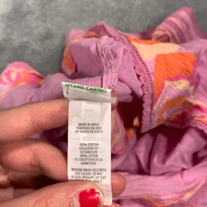 Aerie Pink and Orange Ruffled Skort thumbnail 13