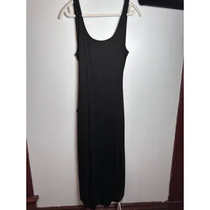 LBD ChicMe Black Sleeveless Wrap Front Side Tie Midi Dress Medium T1ODF2276 thumbnail 3