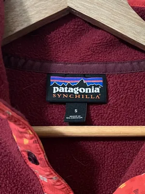Patagonia Women’s Synchilla Lightweight Snap-T Pullover Arrow Red Aztec Small thumbnail 3