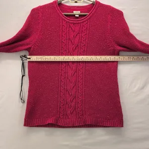 LL Bean Roll Neck Sweater Large‎ Pink thumbnail 11