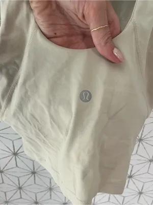 Lululemon Align High Neck Tank Cream thumbnail 4