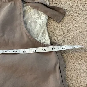 Forever 21 🌿EUC Women’s Adjustable Tie Overalls Beige Size Small Boho Style🌿 thumbnail 8